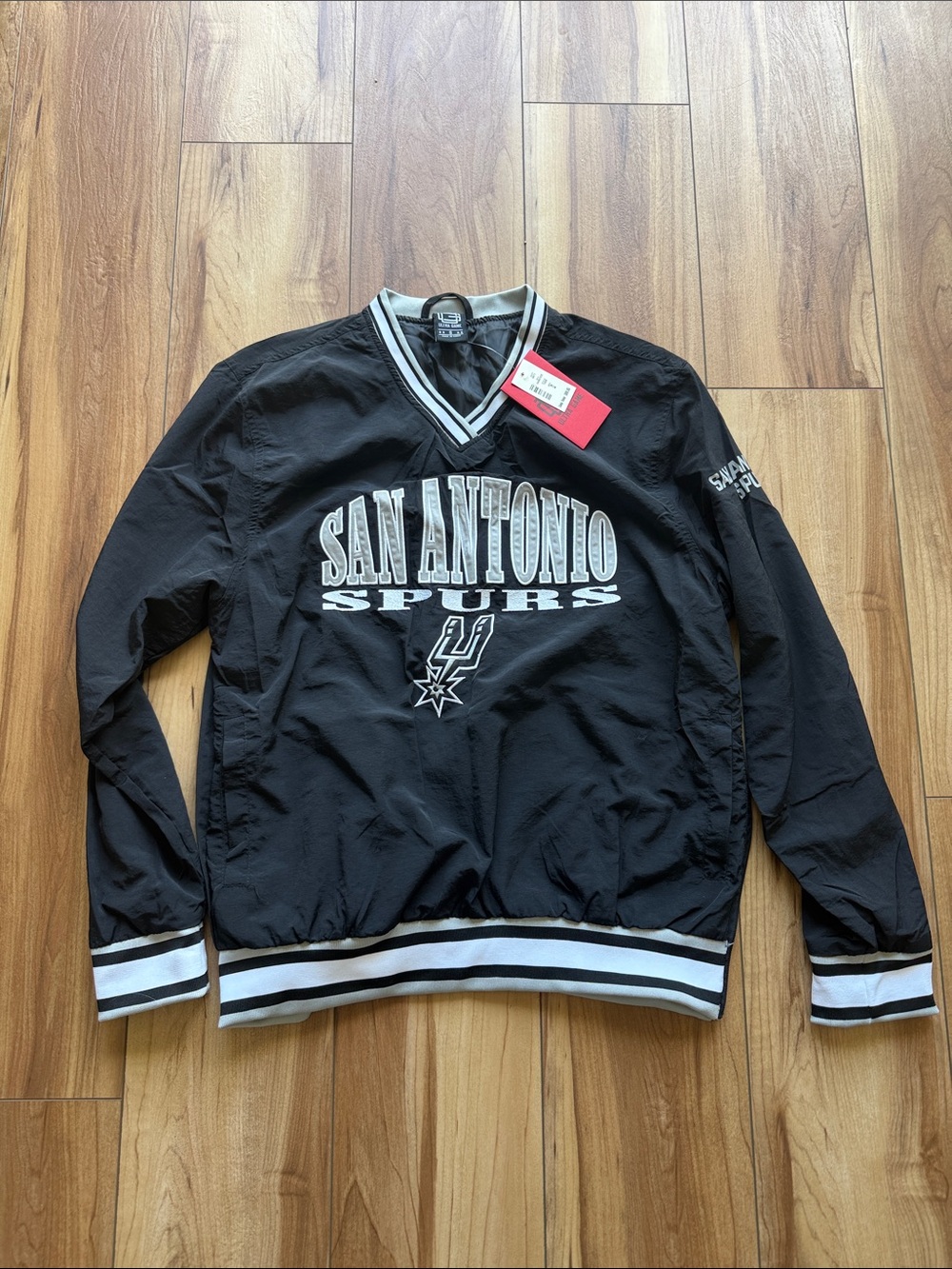 Unisex San Antonio Spurs Nylon Pullover Windbreaker Jacket